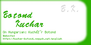 botond kuchar business card